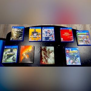 PS4 and ps4 accessories all use can be sold together or separately.